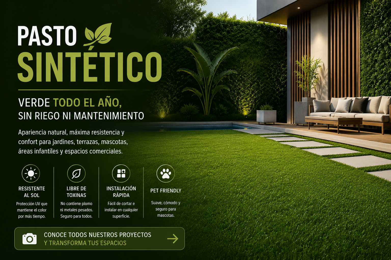 Pasto sintético Bacris Decoración